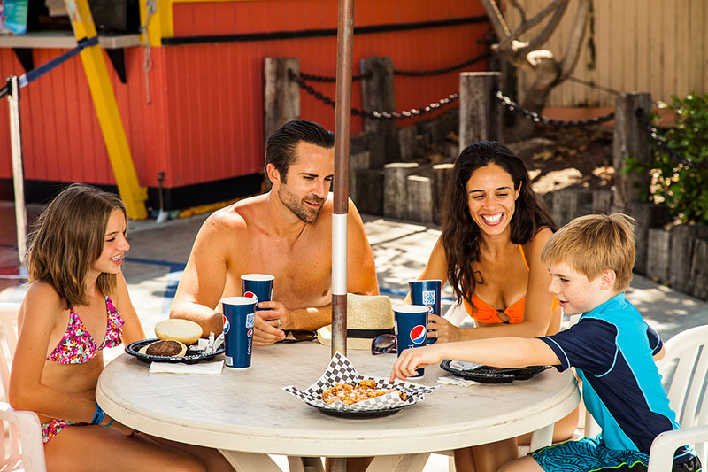 Family enjoying meal